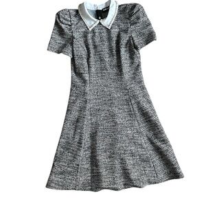 Karl Lagerfeld Paris Heathered Embellished Mini Dress Retail Price $148